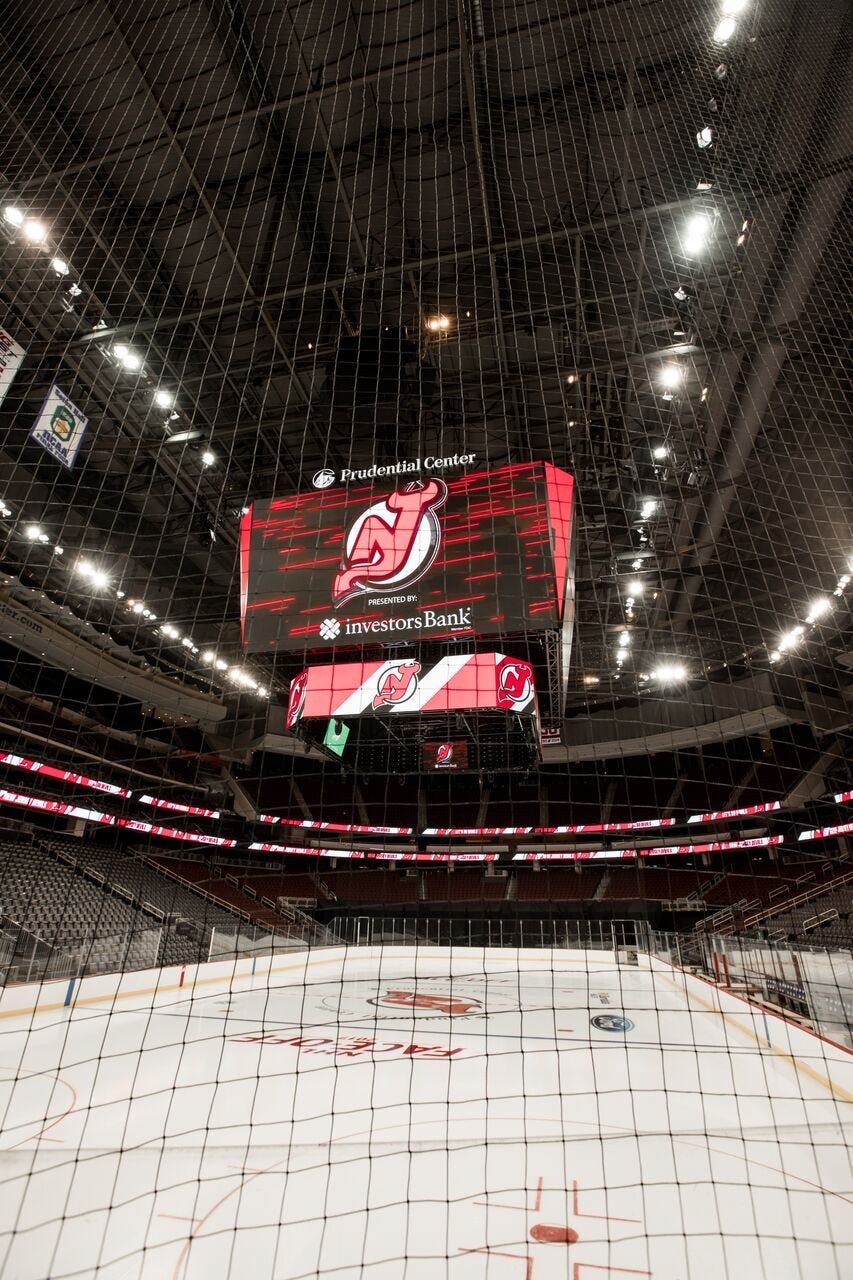 Devils unveil largest in-arena 